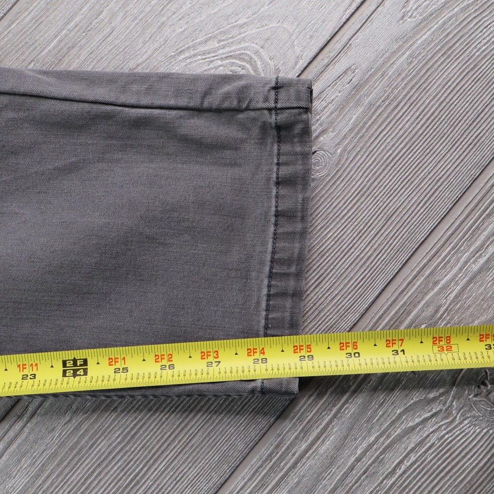 Mugsy Jeans Mens 36x30 Gray Beans Slim Fit Tapered Stretch Denim Pants Comfort - Picture 9 of 10